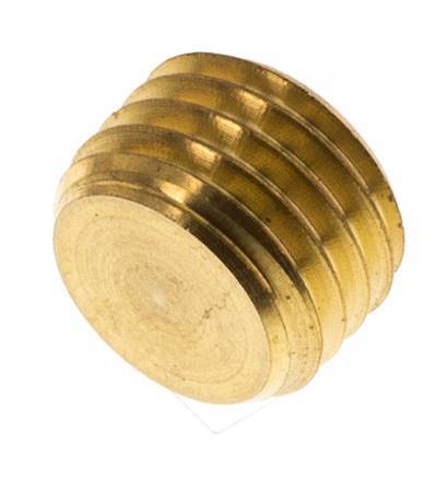 M12x1.5 Brass Closing plug with Inner Hex without collar 16 Bar [5 Pieces]