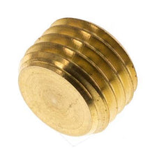 M12x1.5 Brass Closing plug with Inner Hex without collar 16 Bar [5 Pieces]
