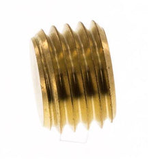 M12x1.5 Brass Closing plug with Inner Hex without collar 16 Bar [5 Pieces]