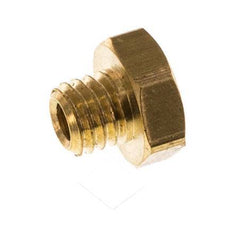 M5 Brass Closing plug with Outer Hex 16 Bar [10 Pieces]