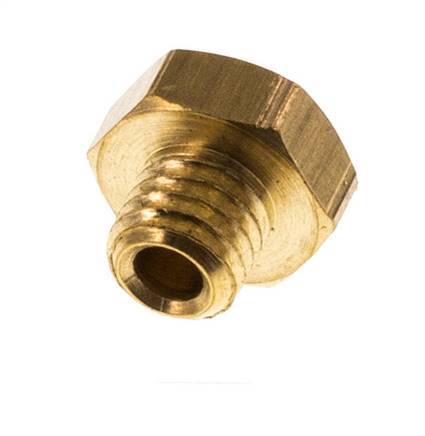 M5 Brass Closing plug with Outer Hex 16 Bar [10 Pieces]