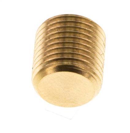 M8x0.75 Brass Closing plug with Inner Hex without collar 16 Bar [5 Pieces]