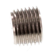 1/4'' Nickel plated Brass Closing plug with Inner Hex without collar 16 Bar [10 Pieces]