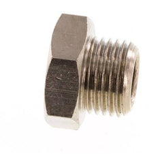 G 1/8'' Nickel plated Brass Closing plug with Outer Hex 16 Bar [10 Pieces]