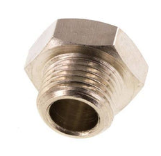 G 1/8'' Nickel plated Brass Closing plug with Outer Hex 16 Bar [10 Pieces]