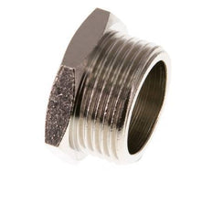 G 3/4'' Nickel plated Brass Closing plug with Outer Hex 16 Bar [2 Pieces]