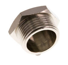 G 3/4'' Nickel plated Brass Closing plug with Outer Hex 16 Bar [2 Pieces]