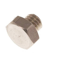M5 Nickel plated Brass Closing plug with Outer Hex 16 Bar [10 Pieces]