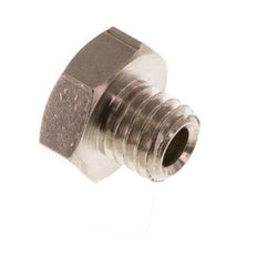 M5 Nickel plated Brass Closing plug with Outer Hex 16 Bar [10 Pieces]