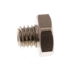 M5 Nickel plated Brass Closing plug with Outer Hex 16 Bar [10 Pieces]