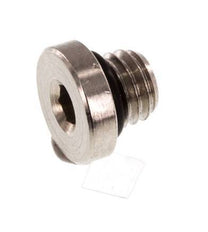 M5 Nickel plated Brass Closing plug with Inner Hex and NBR Seal 16 Bar [10 Pieces]