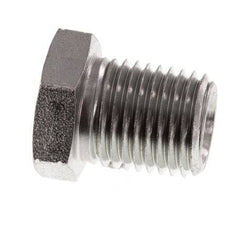 1/4'' NPT Male Zinc plated Steel Closing plug with Outer Hex 275 Bar [2 Pieces]