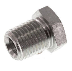 1/4'' NPT Male Zinc plated Steel Closing plug with Outer Hex 275 Bar [2 Pieces]