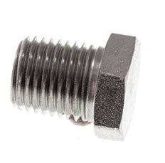 1/4'' NPT Male Zinc plated Steel Closing plug with Outer Hex 275 Bar [2 Pieces]