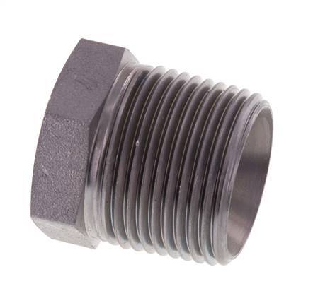 3/4'' NPT macho Tapón de cierre de acero galvanizado con hexágono exterior 170 Bar