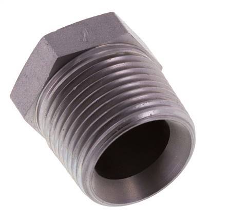 3/4'' NPT macho Tapón de cierre de acero galvanizado con hexágono exterior 170 Bar