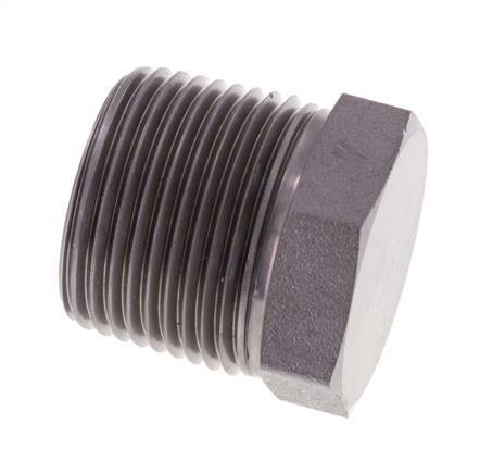 3/4'' NPT macho Tapón de cierre de acero galvanizado con hexágono exterior 170 Bar