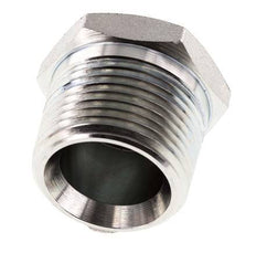 Tapón de cierre de acero galvanizado de 1'' NPT macho con hexágono exterior de 140 bares