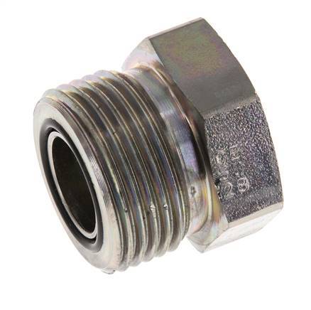 UN 1-3/16''-12 Tapón de cierre de acero galvanizado ORFS 400 Bar