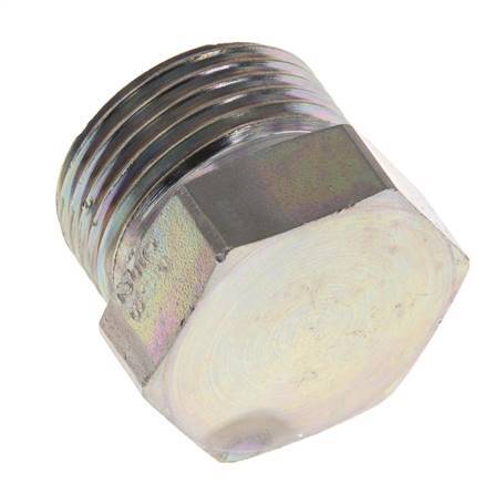 UN 1-3/16''-12 Tapón de cierre de acero galvanizado ORFS 400 Bar