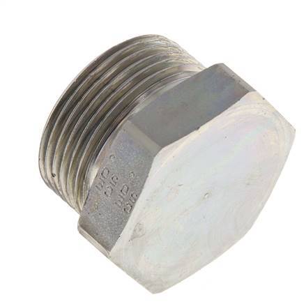 UN 1-7/16''-12 Tapón de cierre de acero galvanizado ORFS 400 Bar