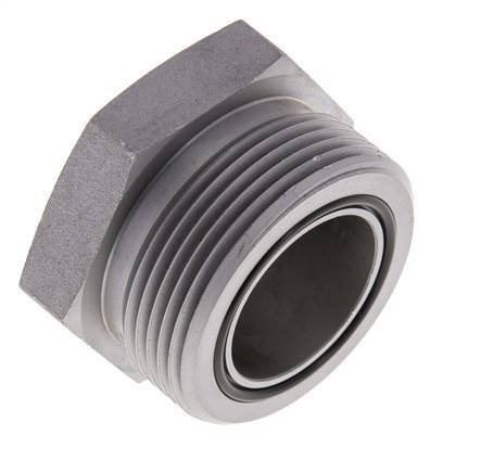 UN 1-11/16''-12 Tapón de cierre de acero galvanizado ORFS 250 Bar