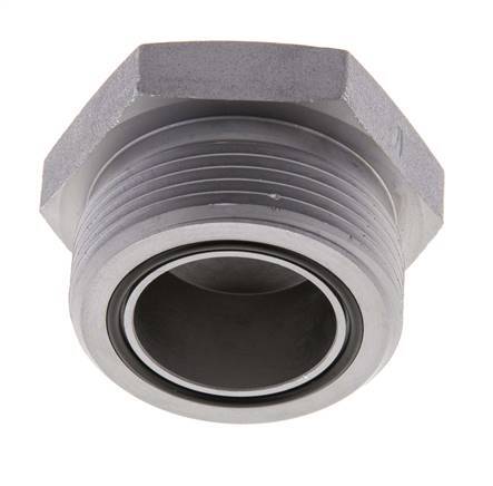 UN 1-11/16''-12 Tapón de cierre de acero galvanizado ORFS 250 Bar