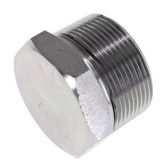 Tapón de cierre de acero galvanizado de 1 1/2'' NPT macho con hexágono exterior de 70 bares