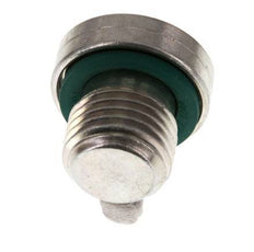 G 1/4'' Macho Tapón de cierre de acero galvanizado con hexágono interior y junta FKM 400 Bar [5 Piezas]