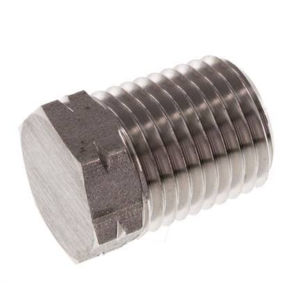 1/4'' NPT macho Tapón de cierre de acero inoxidable con barra hexagonal 275 exterior