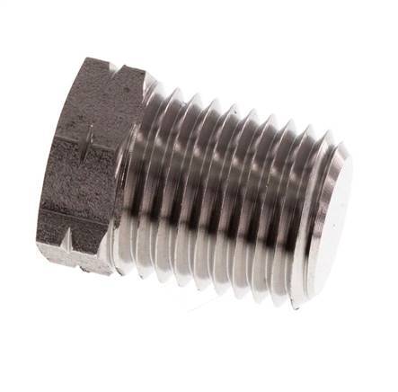 1/4'' NPT macho Tapón de cierre de acero inoxidable con barra hexagonal 275 exterior