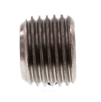 1/4'' Stainless steel Closing plug with Inner Hex without collar 40 Bar [2 Pieces]