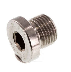 G 1/8'' Tapón de cierre de acero inoxidable con hexágono interior 40 Bar
