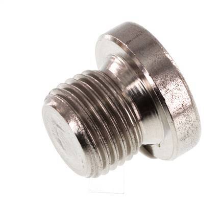 G 1/8'' Tapón de cierre de acero inoxidable con hexágono interior 40 Bar