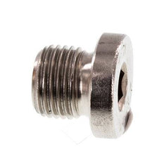G 1/8'' Tapón de cierre de acero inoxidable con hexágono interior 40 Bar