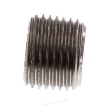 1/8'' Stainless steel Closing plug with Inner Hex without collar 40 Bar [2 Pieces]