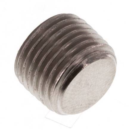 1/8'' Stainless steel Closing plug with Inner Hex without collar 40 Bar [2 Pieces]