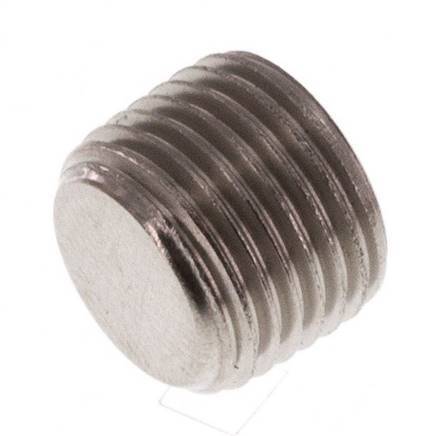 1/8'' Stainless steel Closing plug with Inner Hex without collar 40 Bar [2 Pieces]