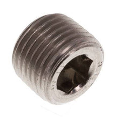 1/8'' Stainless steel Closing plug with Inner Hex without collar 40 Bar [2 Pieces]