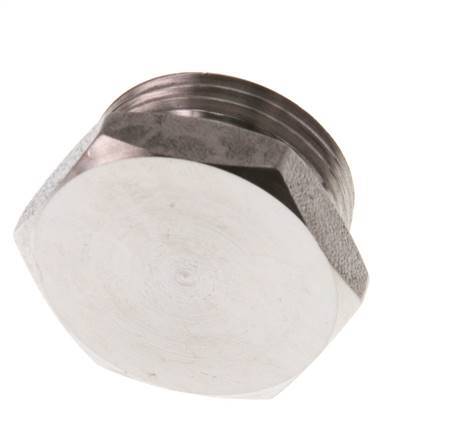 G 3/4'' Tapón de cierre de acero inoxidable con hexágono exterior 40 Bar