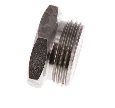 G 3/4'' Tapón de cierre de acero inoxidable con hexágono exterior 40 Bar