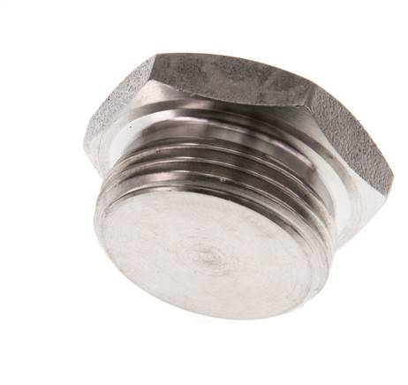 G 3/4'' Tapón de cierre de acero inoxidable con hexágono exterior 40 Bar
