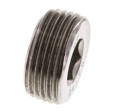 3/4'' Tapón de cierre de acero inoxidable con hexágono interior sin cuello 40 Bar