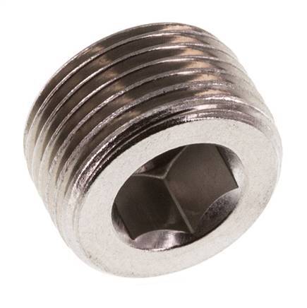 3/8'' Stainless steel Closing plug with Inner Hex without collar 40 Bar [2 Pieces]