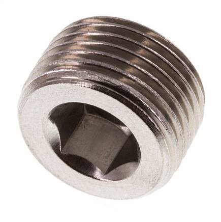 3/8'' Stainless steel Closing plug with Inner Hex without collar 40 Bar [2 Pieces]