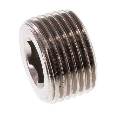 3/8'' Stainless steel Closing plug with Inner Hex without collar 40 Bar [2 Pieces]