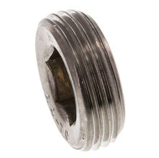 1'' Tapón de cierre de acero inoxidable con hexágono interior sin collarín 40 Bar