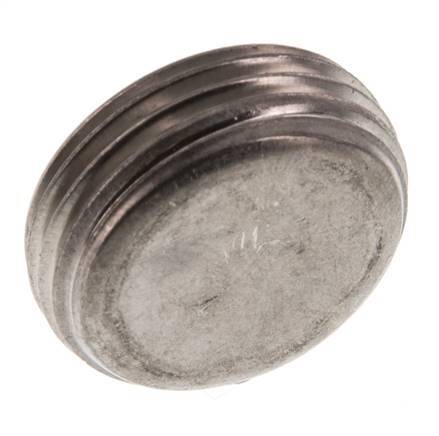 1'' Tapón de cierre de acero inoxidable con hexágono interior sin collarín 40 Bar