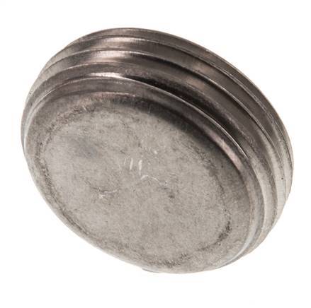 1'' Tapón de cierre de acero inoxidable con hexágono interior sin collarín 40 Bar