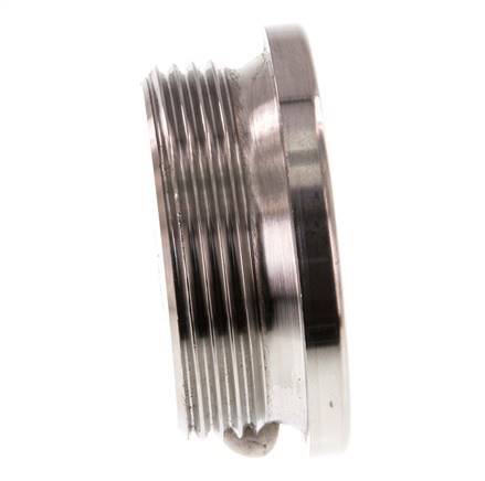 G 1 1/2'' Tapón de cierre de acero inoxidable con hexágono interior 40 Bar